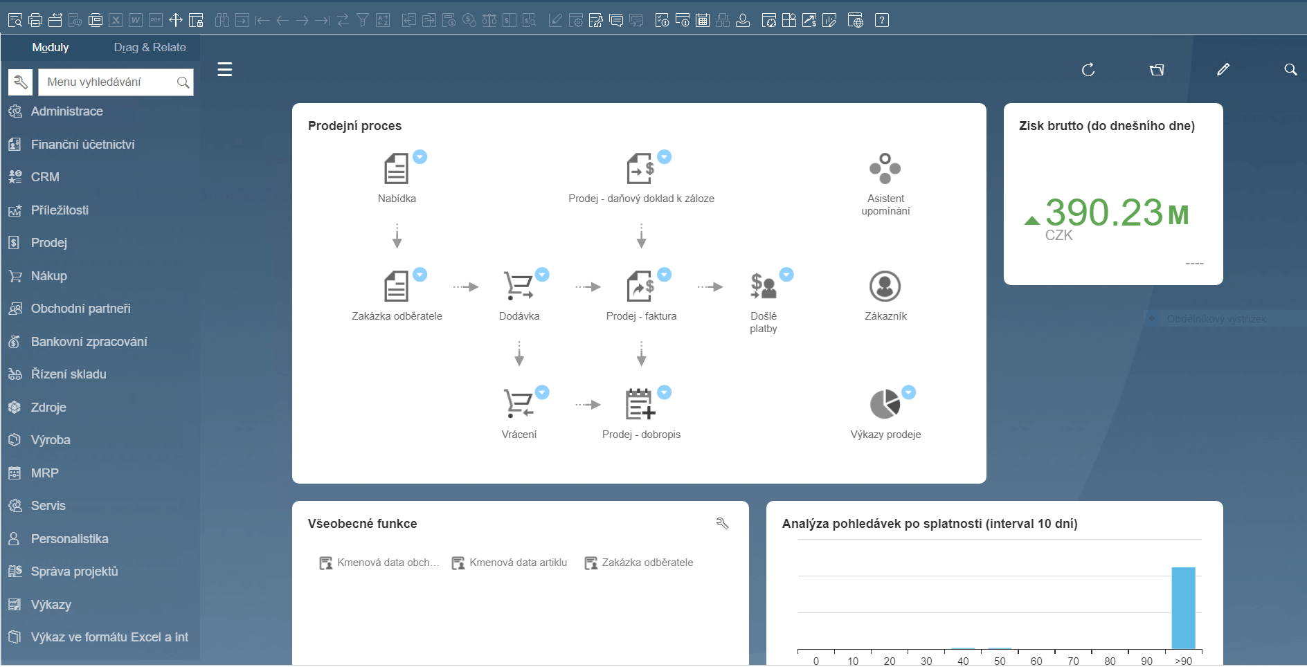 Prostředí SAP Business One Prostředí SAP Business One