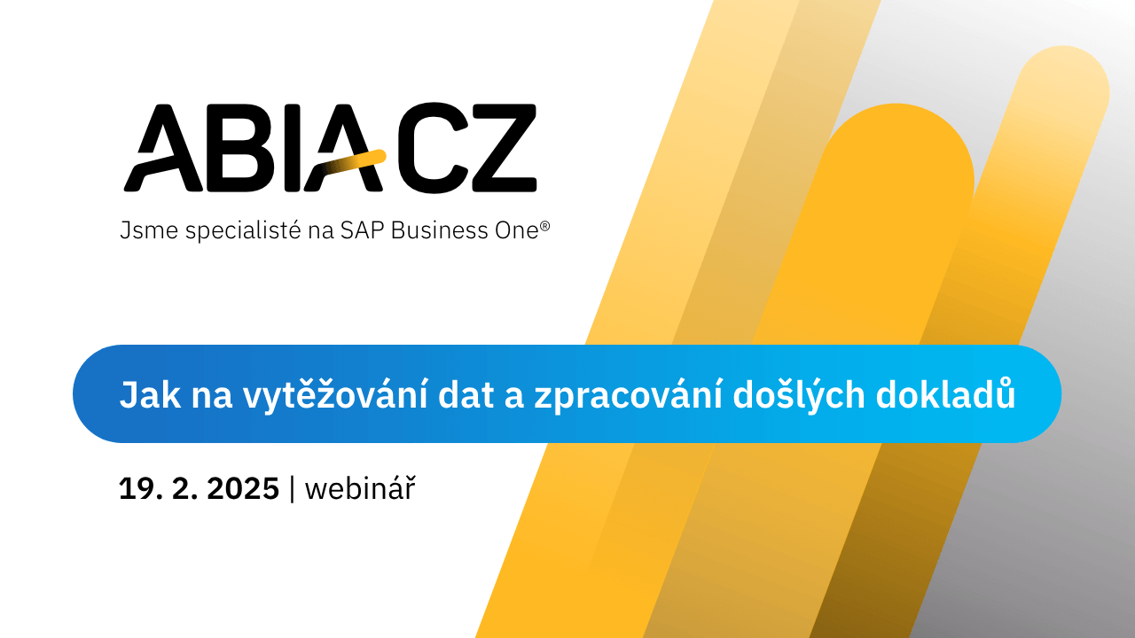 Webinář Jak na vytěžování dat a zpracování došlých dokladů Webinář Jak na vytěžování dat a zpracování došlých dokladů